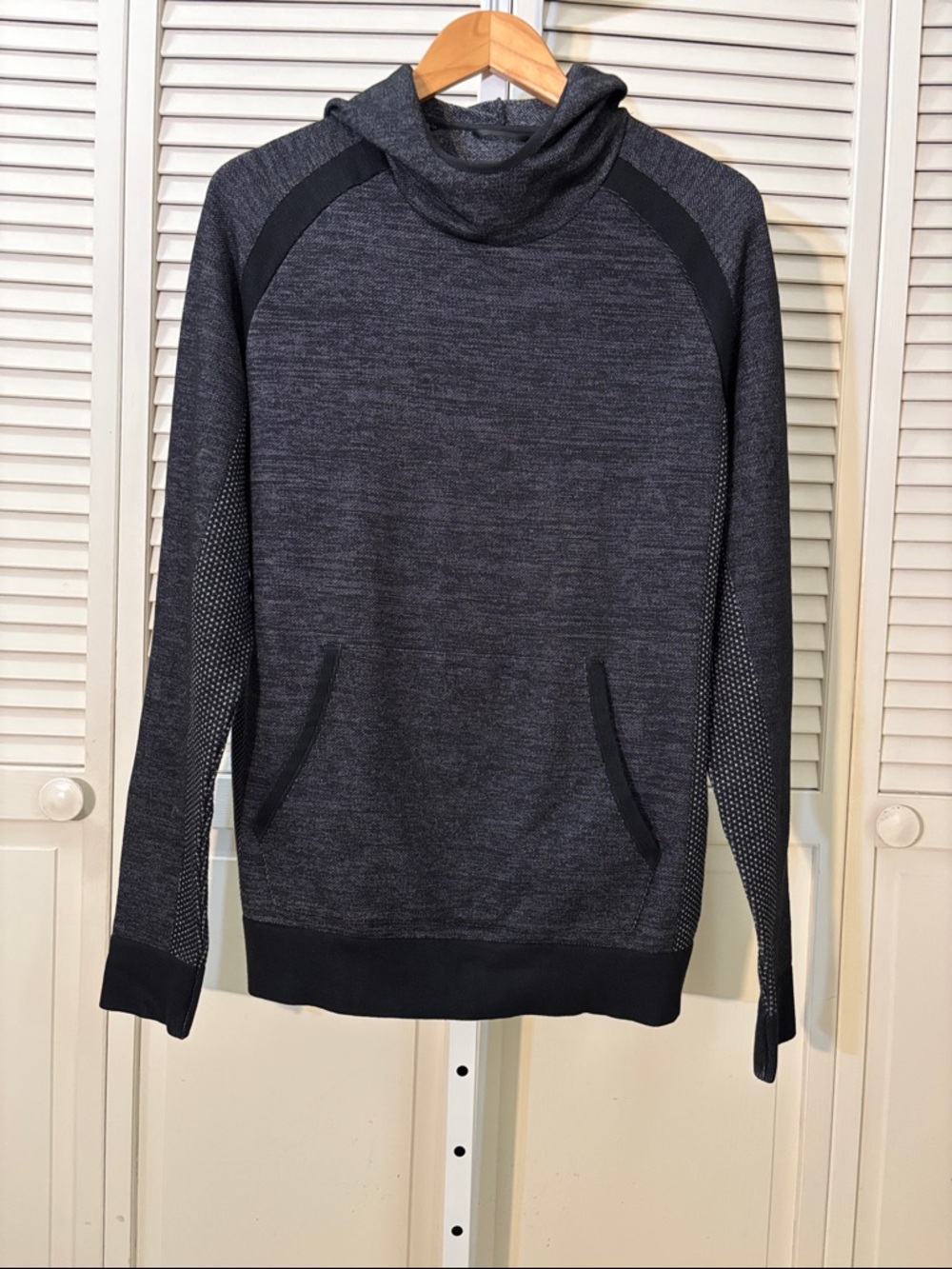 Huckberry PROOF Men’s Hooded Athletic Knit Pullover Sweater Medium